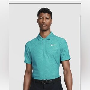 Nike Men's tiger woods golf polo turquoise dh0711-379